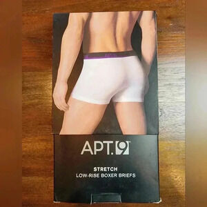 NWT 2 pack Apt. 9 low-rise stretch boxer brief white XL…